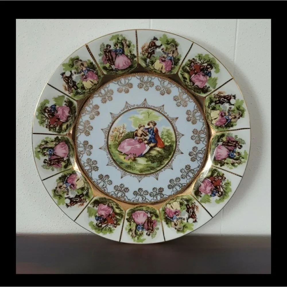 Vintage Arnart Fragonard Royal Vienna Love Story Courting Couple Dinner …